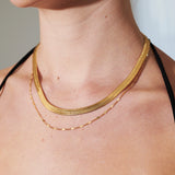5mm Snake 18K Gold Plated Necklace