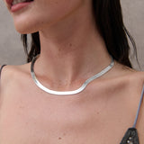 5mm Snake Chain Silver Plated Necklace