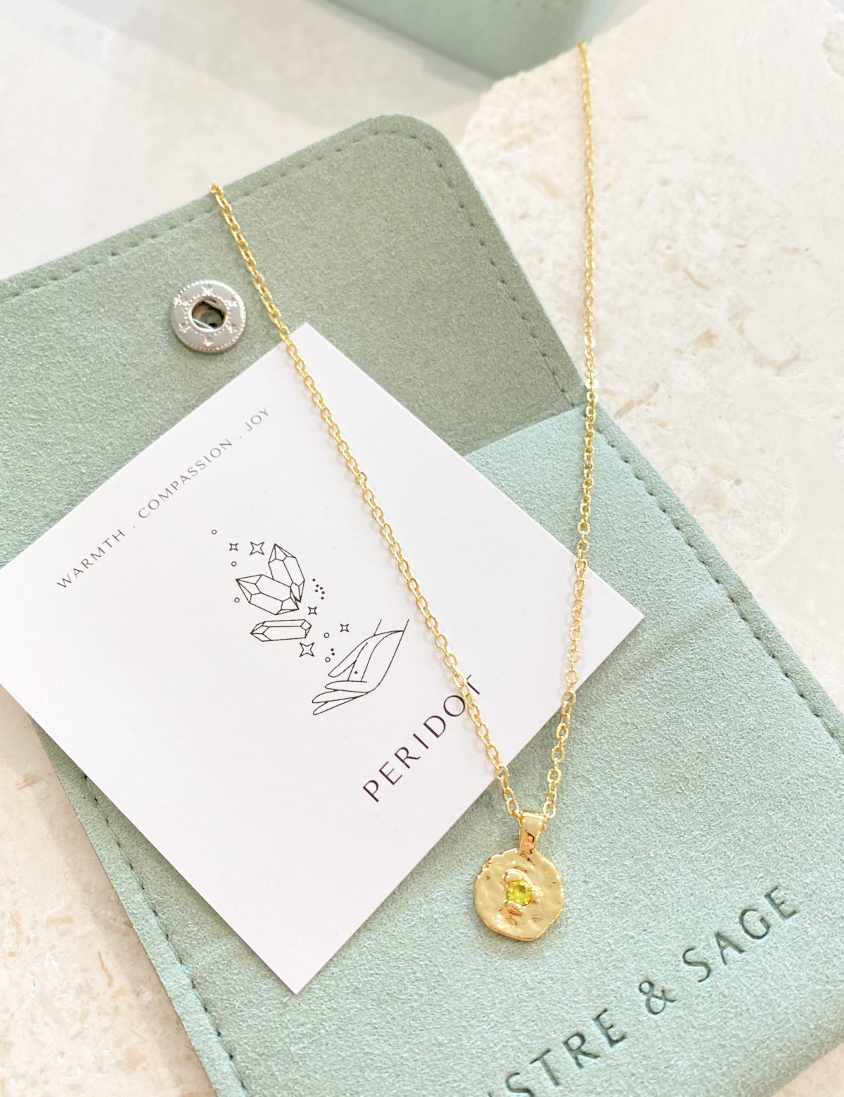 Birthstone 18K Gold Plated Necklace