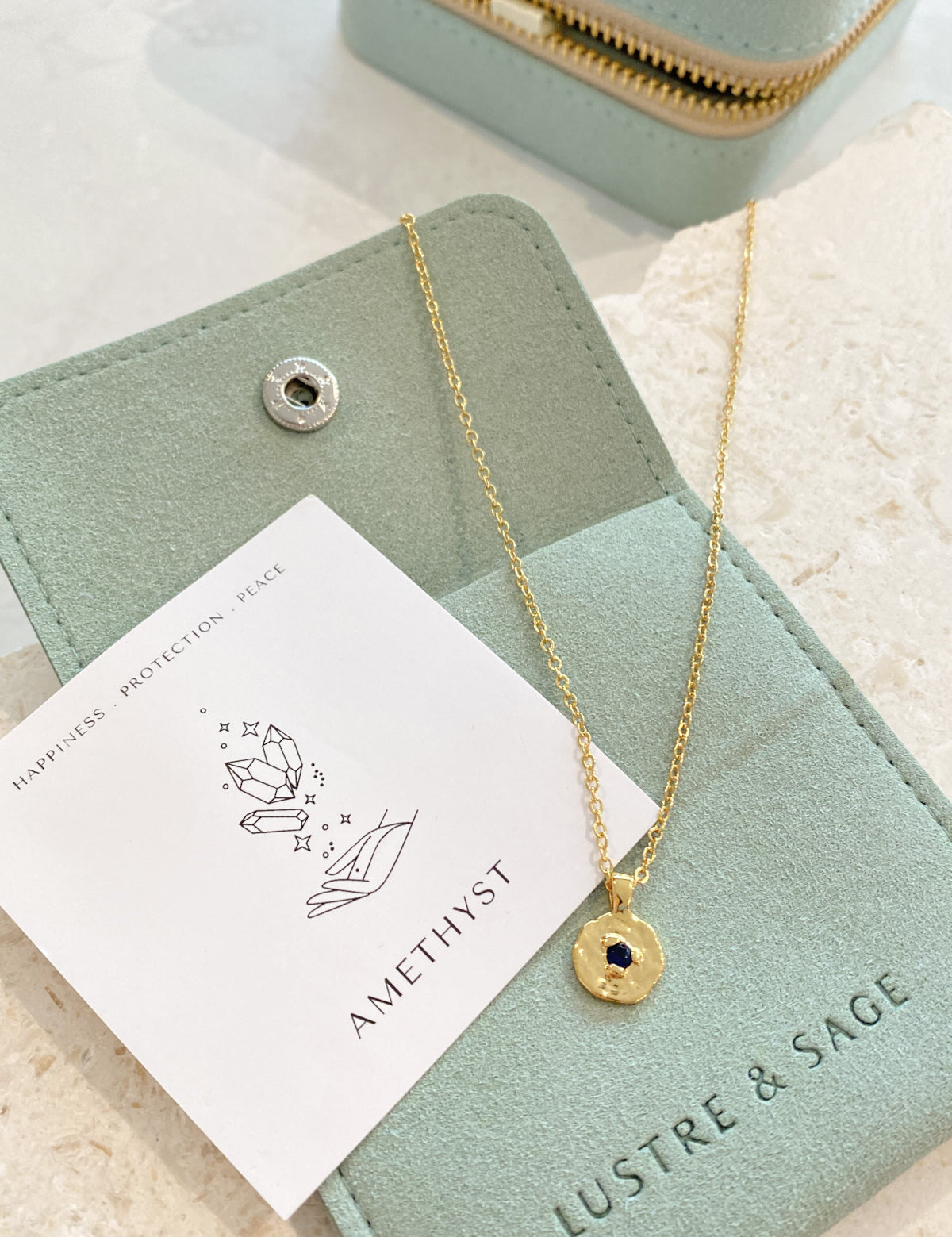 Birthstone 18K Gold Plated Necklace