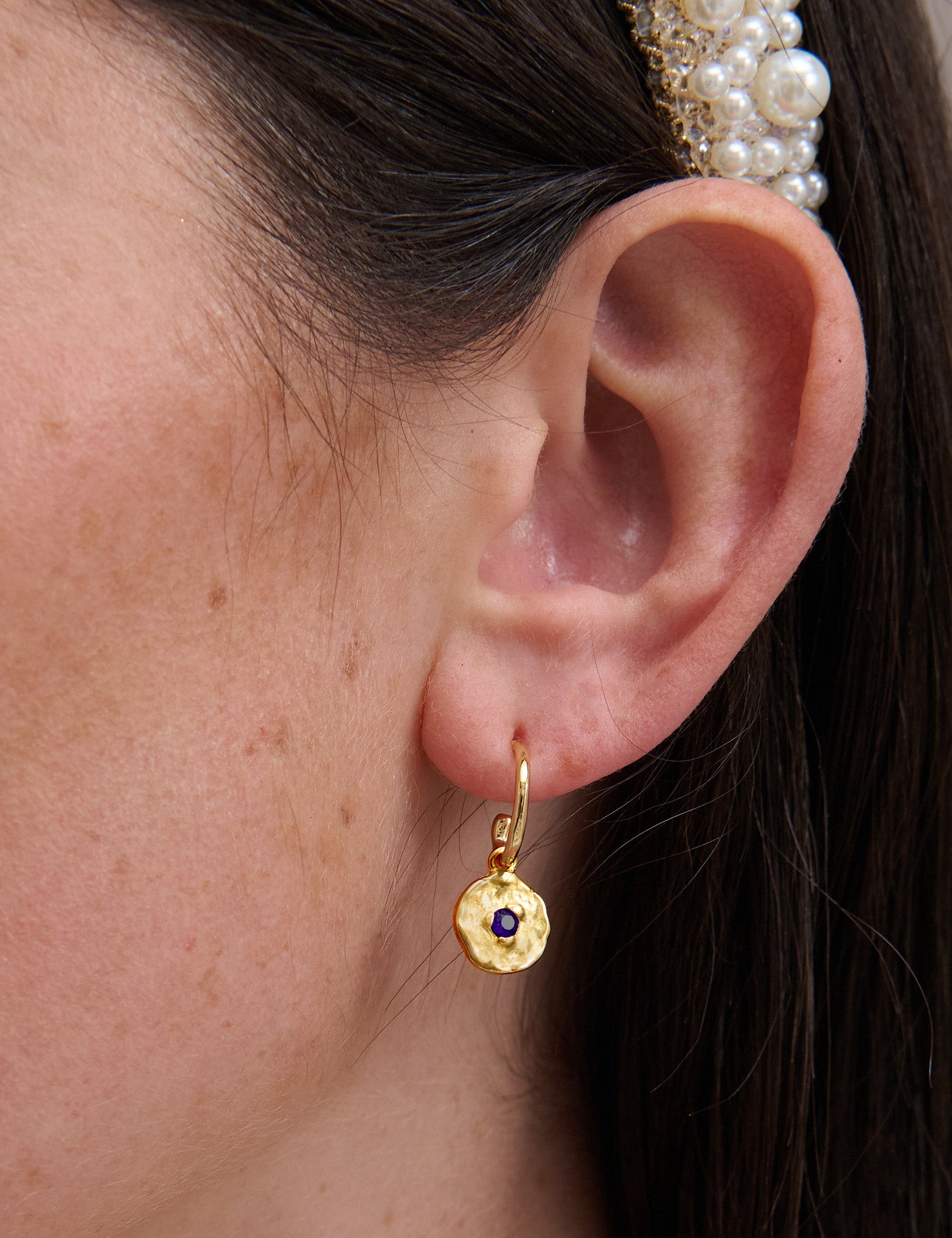 Birthstone 18K Gold Plated Earrings (Nov/Dec/Jan/Feb)