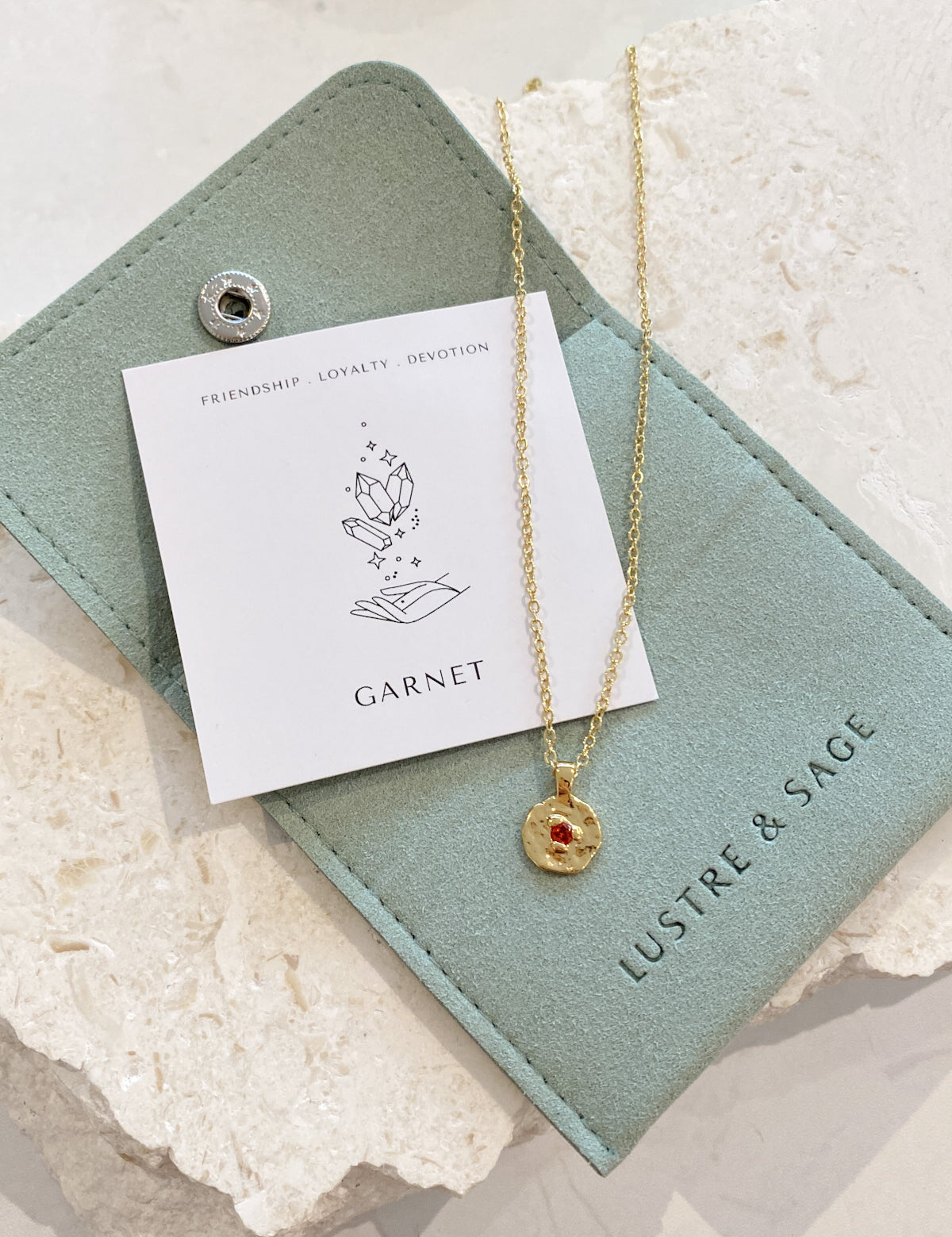 Birthstone 18K Gold Plated Necklace