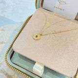 Birthstone 18K Gold Plated Necklace