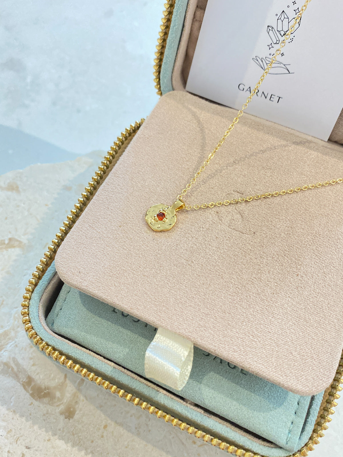 Birthstone 18K Gold Plated Necklace