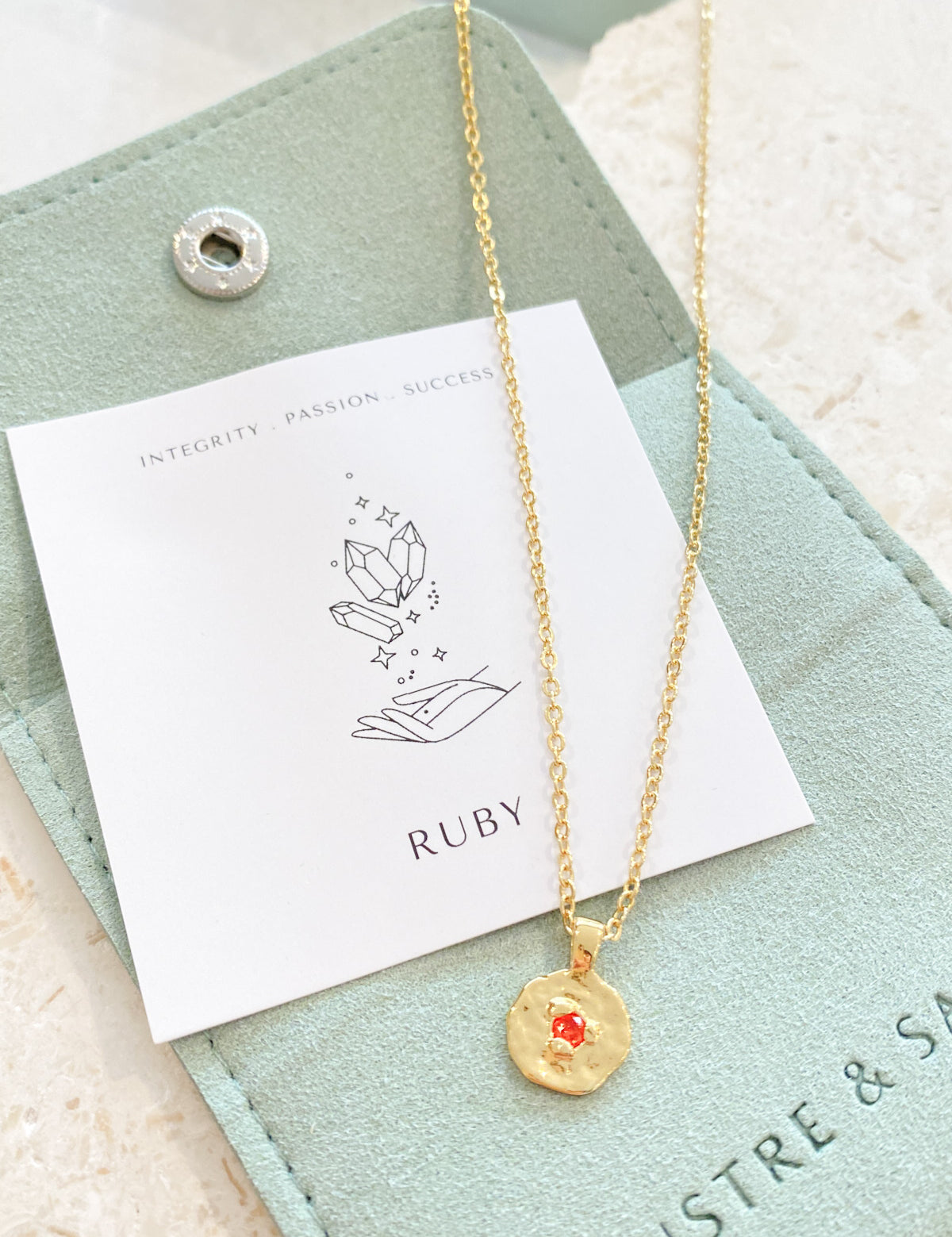 Birthstone 18K Gold Plated Necklace