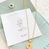 Birthstone 18K Gold Plated Necklace