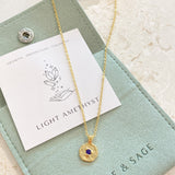 Birthstone 18K Gold Plated Necklace