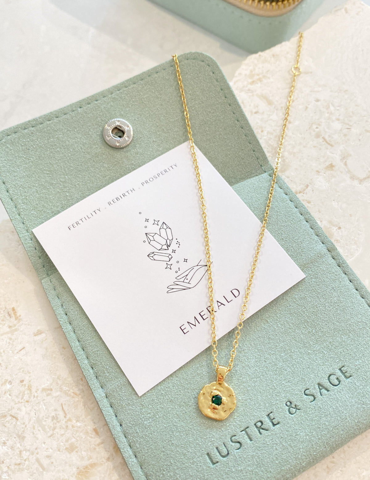 Birthstone 18K Gold Plated Necklace