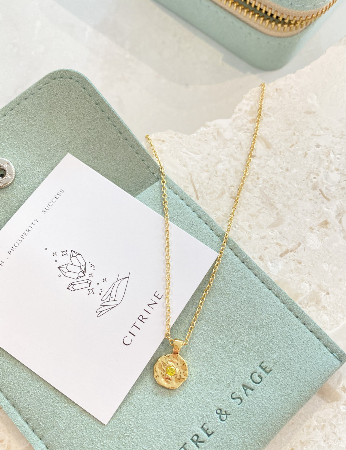 Birthstone 18K Gold Plated Necklace