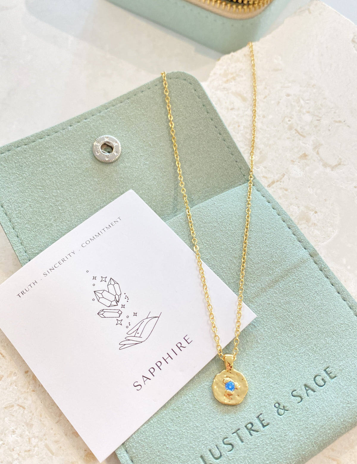 Birthstone 18K Gold Plated Necklace
