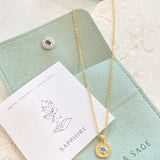 Birthstone 18K Gold Plated Necklace