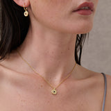 Birthstone 18K Gold Plated Earrings (Nov/Dec/Jan/Feb)