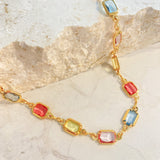 Sorrento Gem 18K Gold Plated Necklace
