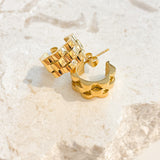 Ripple 18K Gold Plated Earrings