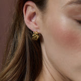 Ripple 18K Gold Plated Earrings