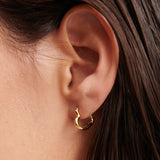 Piccolo Small Heart 18K Gold Plated Earrings