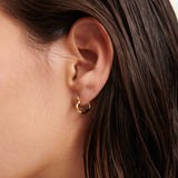 Piccolo Small Heart 18K Gold Plated Earrings