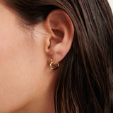 Piccolo Small Heart 18K Gold Plated Earrings