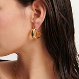 Bold Hoop 18K Gold Plated Earrings