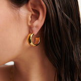 Bold Hoop 18K Gold Plated Earrings