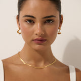 3mm Snake 18K Gold Plated Necklace