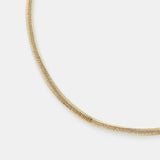 3mm Snake 18K Gold Plated Necklace