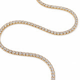 Tennis Diamanté 18K Gold Plated Necklace