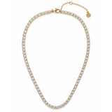 Tennis Diamanté 18K Gold Plated Necklace