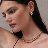 Rainbow Tennis 18K Gold Plated Necklace