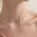 Diamanté Teardrop 18K Gold Plated Necklace
