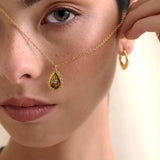 Moi Paisley 18K Gold Plated Necklace