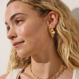 Paperclip Chain 18K Gold Plated Necklace