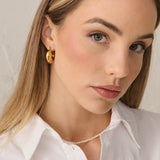 Forte Hoop 18K Gold Plated Earrings