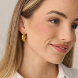 Forte Hoop 18K Gold Plated Earrings
