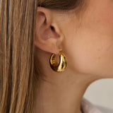 Forte Hoop 18K Gold Plated Earrings