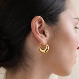 Porte Hoop 18K Gold Plated Earrings