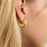 Porte Hoop 18K Gold Plated Earrings