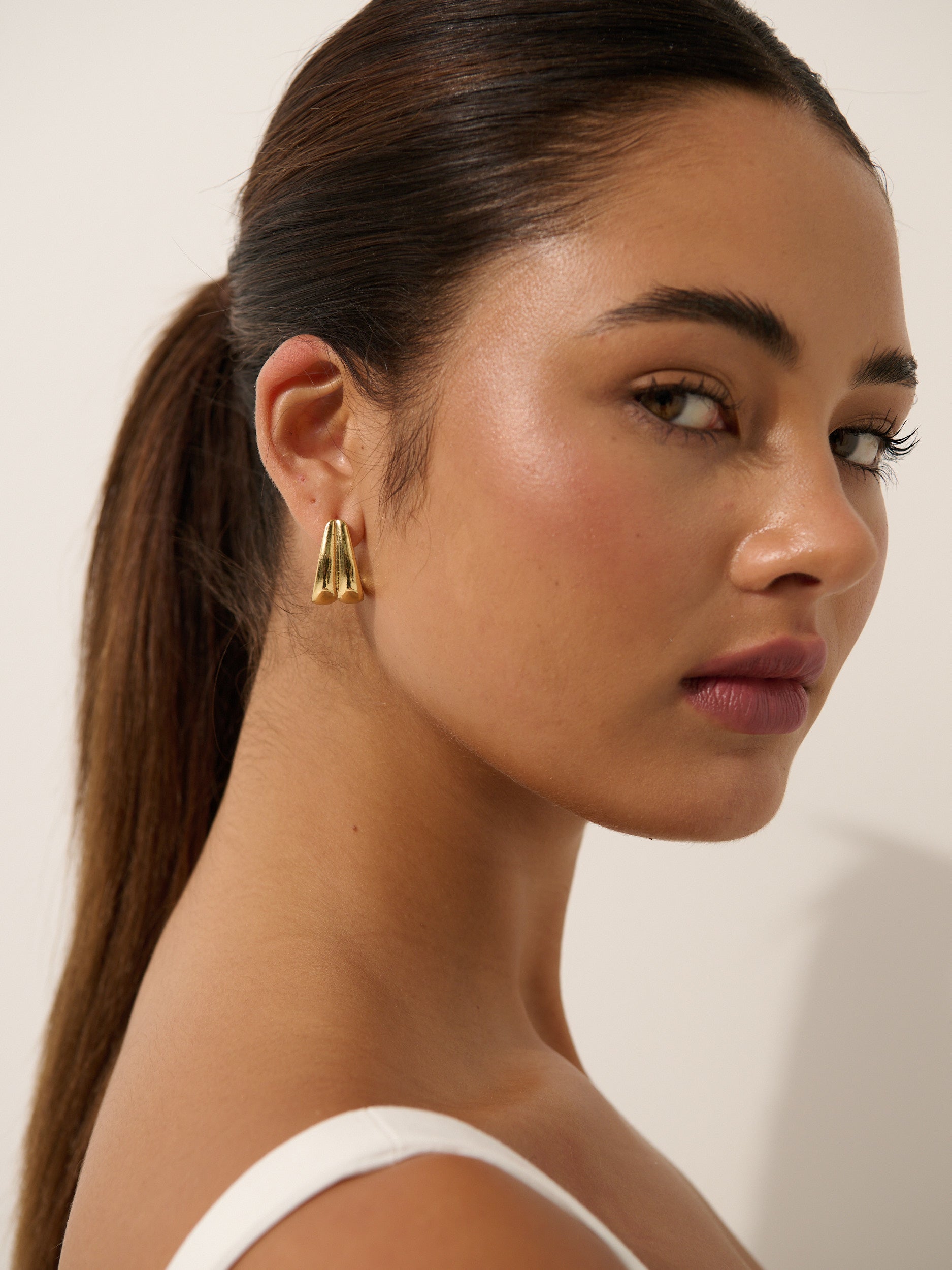 Ina 18K Gold Plated Earrings