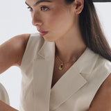 Tiger Eye 18K Gold Plated Necklace
