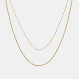 Mini Pearl Layered 18K Gold Plated Necklace