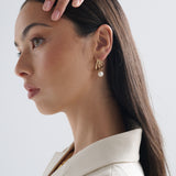 Leona Pearl 18K Gold Plated Earrings