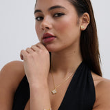 Clover Embellished 18K Gold Plated Necklace