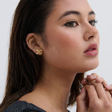 Bow Stud 18K Gold Plated Earrings