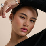 Bow Stud Sterling Silver Plated Earrings