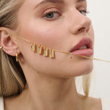 Tag Initial 18K Gold Plated Necklace (customise option)