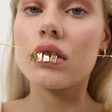 Tag Initial 18K Gold Plated Necklace (customise option)