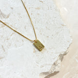 Tag Initial 18K Gold Plated Necklace (customise option)