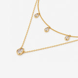 Teardrop 18K Gold Plated Necklace