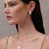 Coin Charm Sterling Silver Plated Necklace