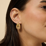 Knotted 18K Gold Plated Earrings